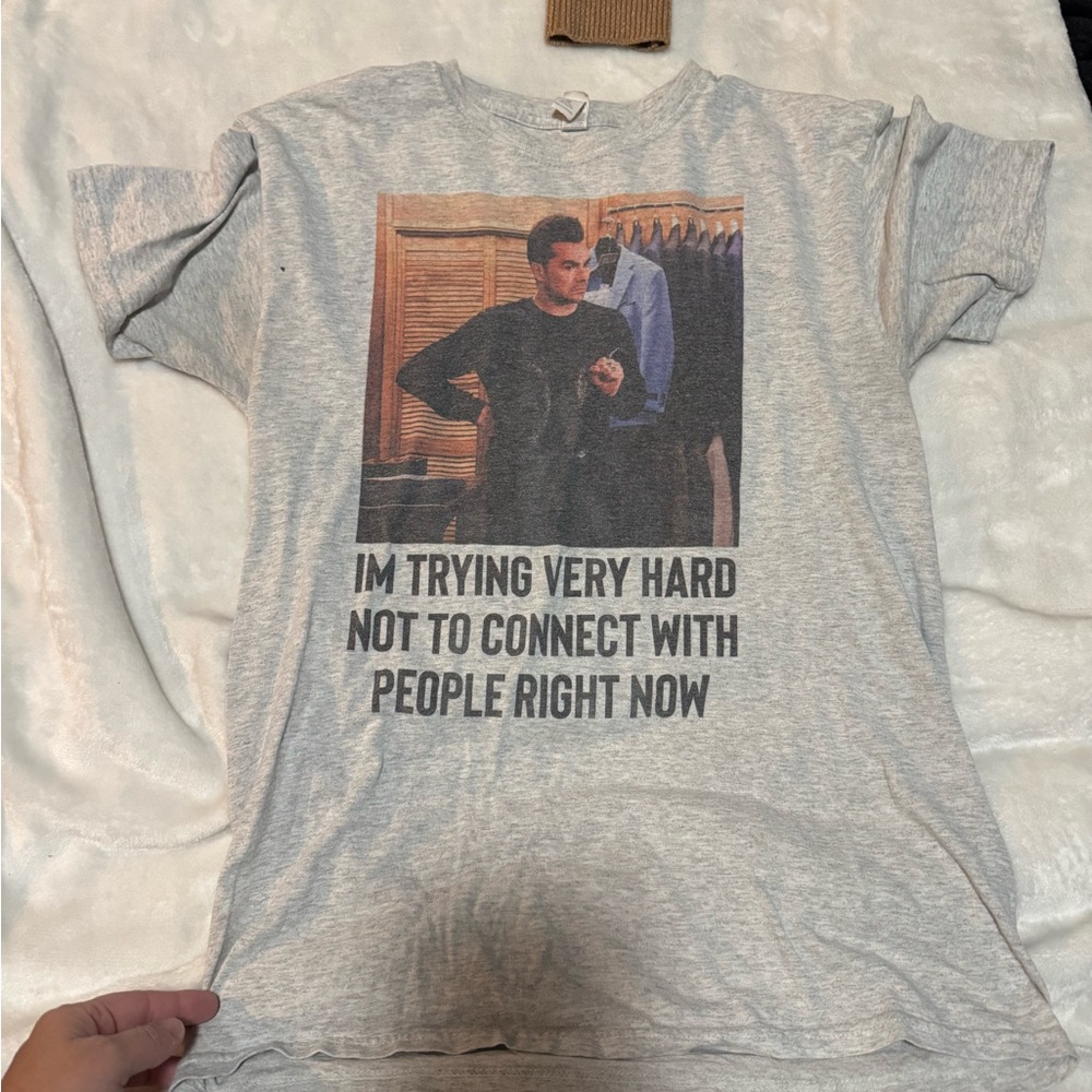 Gray Graphic Short Sleeve Tee